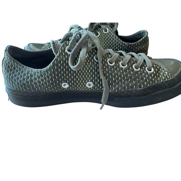 Converse Chuck Taylor All Star Sample Green Woven Low Top Sneakers M-9 W-11 - Picture 7 of 10